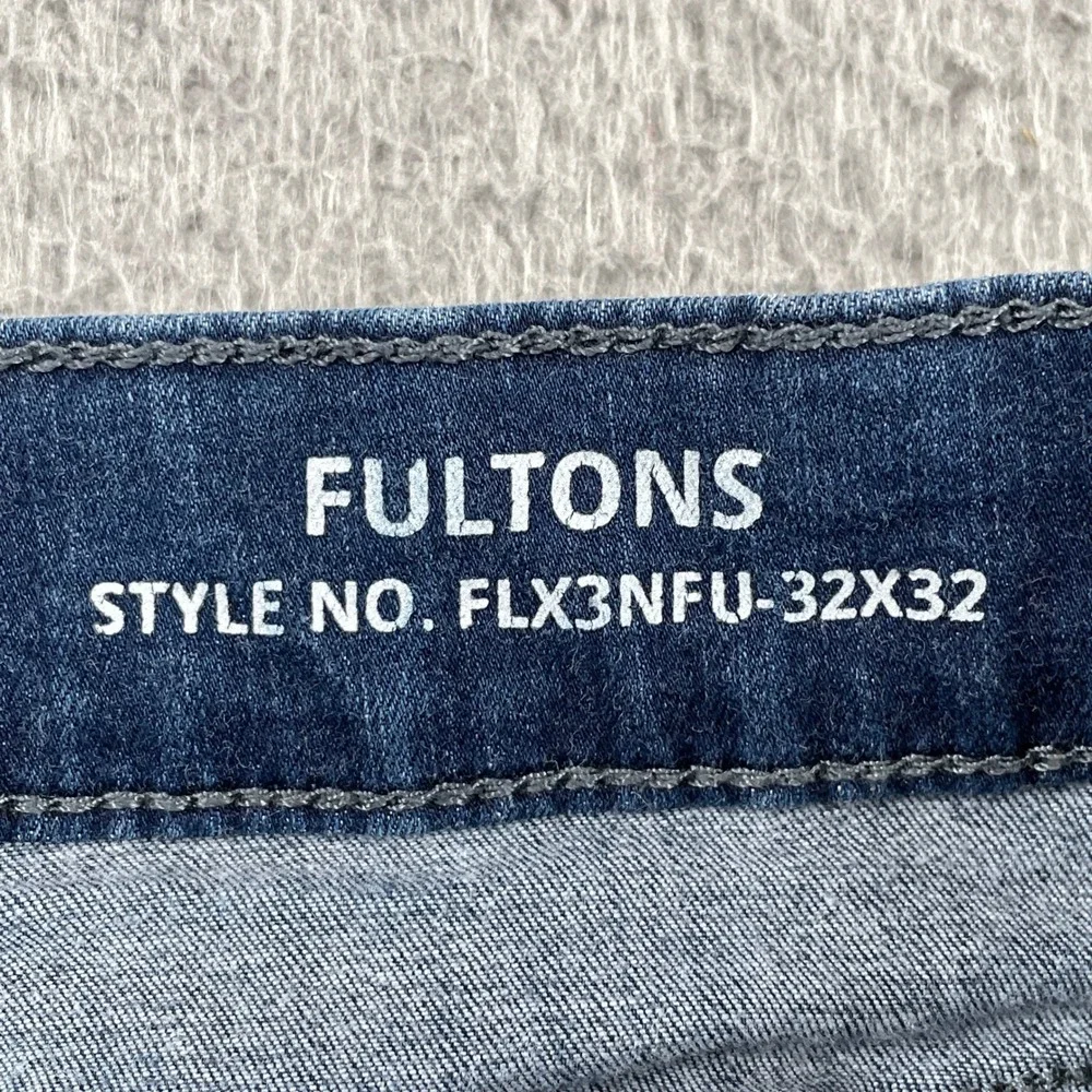 Mugsy Jeans Mens 32x32 Blue Fultons Slim Fit Stretch Denim Pants FLX3NFU